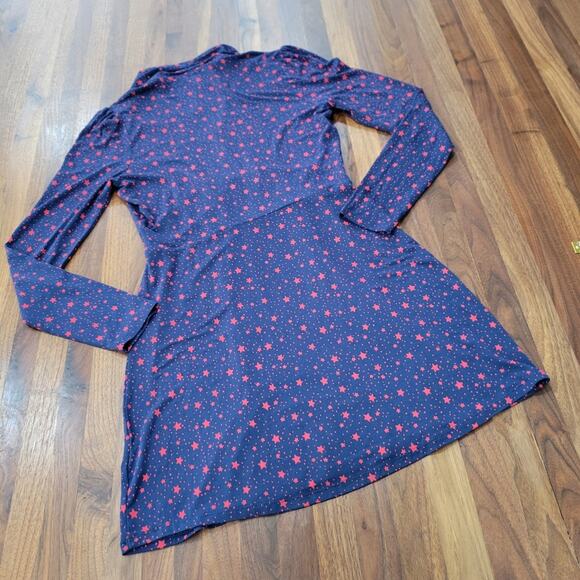 NWT Boden Betty Blue Red Star Jersey Tunic Dress Size 8 - Picture 3 of 9